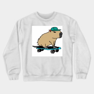 Capybara skating Crewneck Sweatshirt